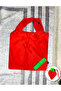 New Domestic Red Strawberry Foldable Market Shopping Bag 58x38 cm