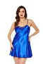 Strappy Satin Nightgown Blue - 2
