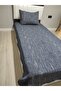 Single Bedspread Set Cotton with 1 Pillowcase 135x230 jeany blue - 2