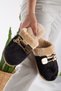 Women's Buckle Plush Slippers Home Slippers-Guest Slippers-Bundle Slippers-Dowry Slippers