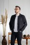 Interview Wraps Black Knitwear Cardigan with Snap Closure