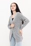 Women's Gray Knitwear Cardigan - 2