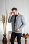 Interview Wraps Gray Knitwear Cardigan with Snap Closure - 3