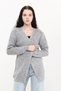 Women's Gray Knitwear Cardigan - 4