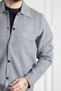 Interview Wraps Gray Knitwear Cardigan with Snap Closure - 6