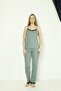 Lycra soft rope suspender 2 piece lace dowry nightgown pajamas set - 2