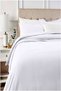 Single Duvet Cover Set (120X200 Elastic Sheet) 100% Cotton Satin 83 Wire White