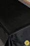 Crystal Monorail Fabric Black Tablecloth Rectangular - 771 - 4