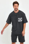 2-Piece Set Shorts and T-Shirt Oversize Fit with Pocket Detail - 2