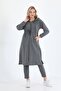 Anthracite Trench Model Women's Tracksuit Set - 4