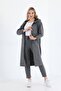 Anthracite Trench Model Women's Tracksuit Set - 2