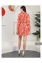 Dress Women's Floral Shirt Dress with Tie Detail - 4