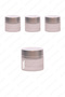 10ml frosted color cream jar glass cream box modern silver color with lid 10cc glass jar 3pcs - 3