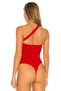 Women's Red Jersey Strappy Bodysuit - 4