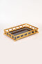 Bitter Model Coffee Presentation Tray Stainless Gold Filled Iron Acrylic Base Decorative Tray Organizer - 3