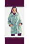 Oversize Collared Buttoned Plush Jacket