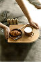 Wood Carved Half Rainbow Decorative Wooden Tray Presentation Tray Presentation Bathroom Tray