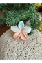 Imported new trend fashion pastel aloha lotus floral clothespin buckle yavruağzı blue transition ebruli colorful - 2