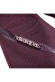 Women's Slim Logo Metallic Flip Flops Claret Red Slippers - 3