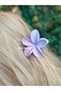 Imported new trend fashion pastel aloha lotus floral clothespin buckle lilac pink transition ebruli colorful - 2