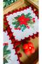2 decorative poinsettia patterned cocktail coffee side serving napkins - 4