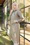 1265 Pocket Detailed Trench Coat Mink - 3