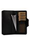 Unisex Black Genuine Leather Portfolio Wallet Martha - 3