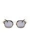 Women's Sunglasses Square Black Frame Black Glass - 3