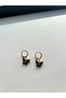 Black Butterfly Gold Earring Double Earring Birthday Gift for Lover and Friend Butterfly Gold Earring - 2