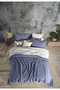 Indigo Double 230x240cm Bedspread/2 Pieces 50x70cm Pillow 4 Layers Multi Muslin 100% Cotton - 2