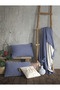 Indigo Double 230x240cm Bedspread/2 Pieces 50x70cm Pillow 4 Layers Multi Muslin 100% Cotton - 6