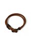 Elegant Line Brown Women's Leather Bracelet - 3
