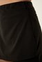 Women's Black Asymmetrical Detail Knitted Shorts Skirt UB00225 - 6
