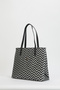 Silver Black Women's Shoulder Bag 05PO24Y1967