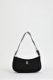 Black Chain Canvas Women's Shoulder Bag 05Po22K1806 - 3