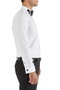 Men's Gk 322 Slim Fit Ata Collar White Groom Suit Tuxedo Shirt Gk 322 - 2