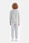 Gray Unisex Hooded Zipper Sweatshirt - 2
