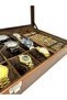 Richbox 9-Piece Watch Rosary Bracelet Necklace Jewelry Box Tan - 2