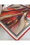Silk Look Picasso Crystal Scarf (Burgundy - Red) - 2