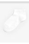 SHOE COUNTRY 5 PIECES Economical Unisex Non-Squeezing High-Rise White Booties Socks - 2