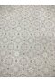 Lace Look Transparent Coated Tablecloth Round Cream - 5
