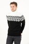 60900 Turtleneck Jacquard Knitwear Sweater