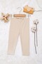 Premium Ribbed Baby & Kids Flexible Tights Ecru