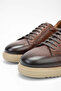 Men's Genuine Leather Brown Casual Shoes - 3