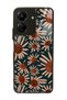 Xiaomi Redmi 13C Glossy Phone Case with Retro Daisy Design