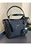 ARM.349.S.1 Armine Special Color Konbin Leather Handbag Designed as a Hand and Arm Bag - 4