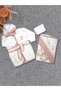 Gaye Baby Girl Organic Antibacterial Floral Bathrobe Set Pink 874 - 2