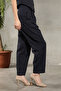 Women's Ornamental Pocket Striped Carrot Trousers - 2