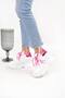 Women's colorful platform heeled sneakers - 3