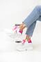 Women's colorful platform heeled sneakers